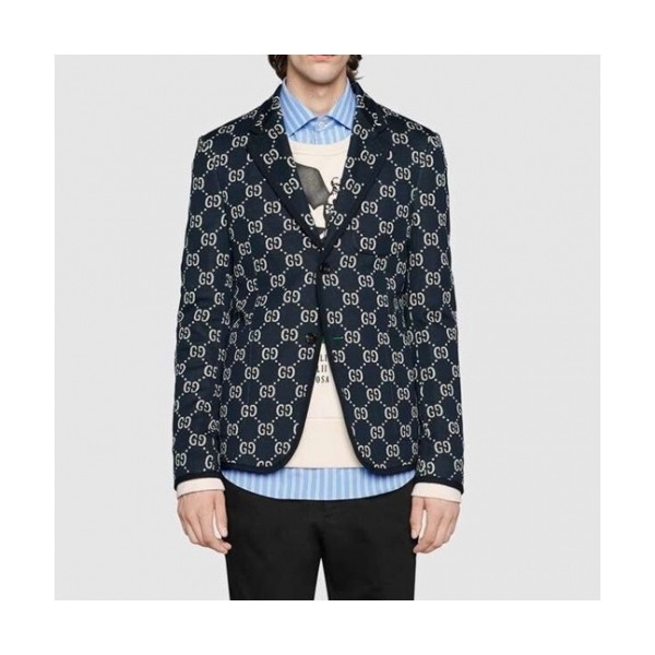 Gucci  Mm/Wm Casual Logo Suit Jackets Navy - 구찌 2021 남/녀 캐쥬얼 로고 슈트 자켓 Guc03851x Size(s - l) 네이비