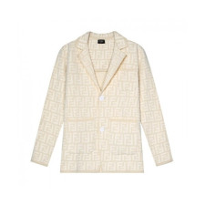 Fendi  Mm/Wm Casual Logo Suit Jackets Ivory - 펜디 2021 남/녀 캐쥬얼 로고 슈트 자켓 Fen01033x Size(xs - xl) 아이보리