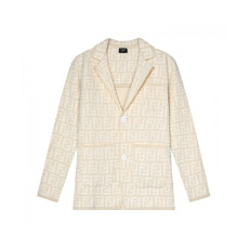 Fendi  Mm/Wm Casual Logo Suit Jackets Ivory - 펜디 2021 남/녀 캐쥬얼 로고 슈트 자켓 Fen01033x Size(xs - xl) 아이보리