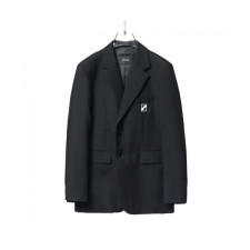 WELLDONE  Mm/Wm Retro Suit Jackets Black - 웰던 2021 남/녀 레트로 오버사이즈 슈트 자켓 Wel0015x Size(s - l) 블랙