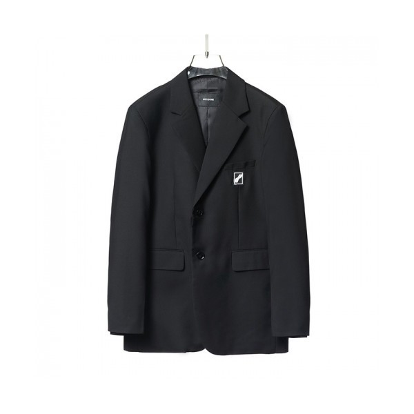 WELLDONE  Mm/Wm Retro Suit Jackets Black - 웰던 2021 남/녀 레트로 오버사이즈 슈트 자켓 Wel0015x Size(s - l) 블랙