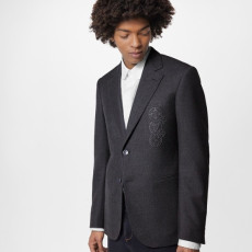 루이비통 남성 블랙 슈트 자켓 - Louis vuitton Mens Black Jackets - lv2026x