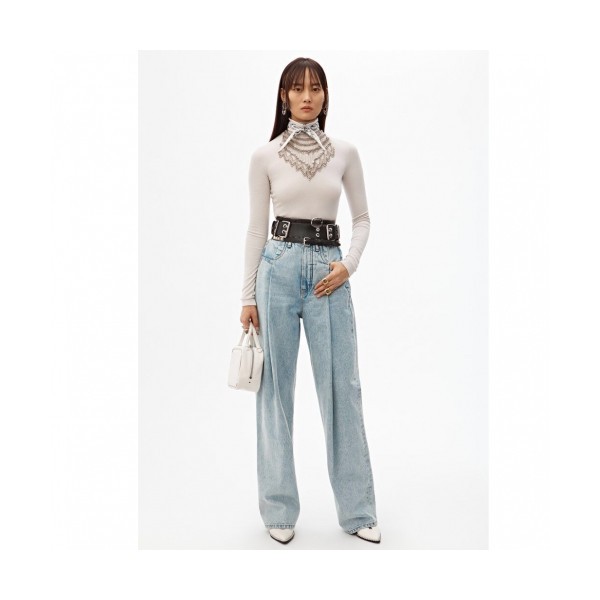 Alexsander Wang Womens Classic Denim Pants - 알렉산더왕 2019 여성 로고 클래식 데님 팬츠 Alw0023x.Size(26 - 29).블루