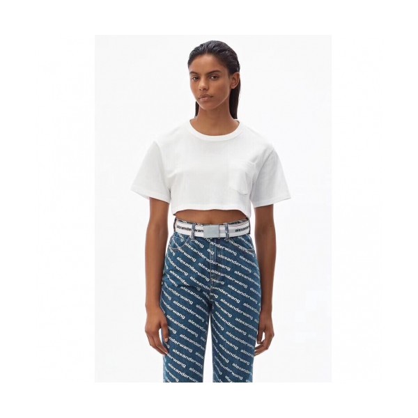 Alexsander Wang Womens Logo Classic Denim Pants - 알렉산더왕 2019 여성 로고 클래식 데님 팬츠 Alw0036x.Size(s - l).블루