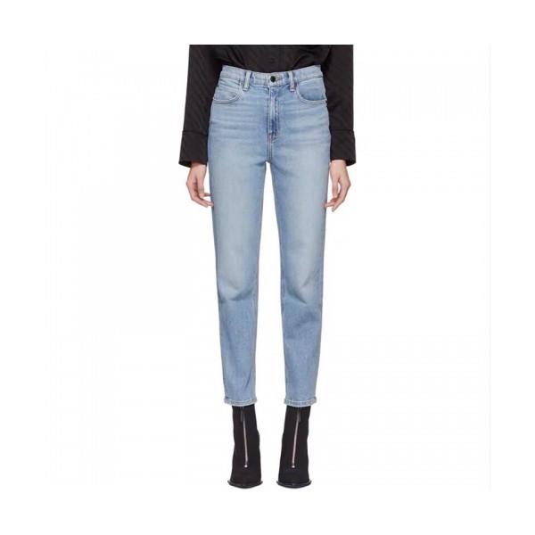 Alexsander Wang Womens Logo Classic Denim Pants - 알렉산더왕 2020 여성 로고 클래식 데님 팬츠 Alw0074x.Size(25 - 30).블루