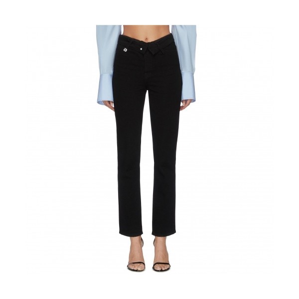 매장판]Alexsander Wang 2020 Womens Logo Classic Denim Pants - 알렉산더왕 2020 여성 로고 클래식 청바지 Alw0091x.Size(25 - 30).블랙