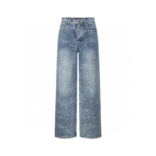 루이비통 남성 트렌디 청바지 - Louis vuitton Mens Trendy Jeans - lvc7905x