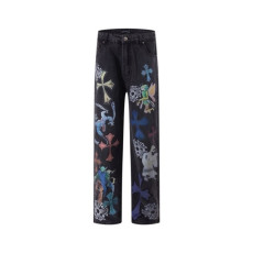 크롬하츠 남성 클래식 청바지 - Chrom Hearts Mens Classic Jeans - chc8061x