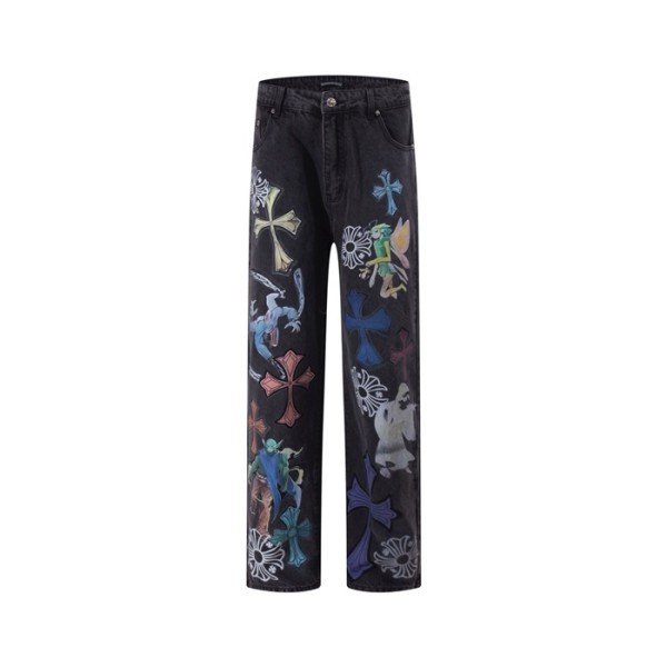 크롬하츠 남성 클래식 청바지 - Chrom Hearts Mens Classic Jeans - chc8061x