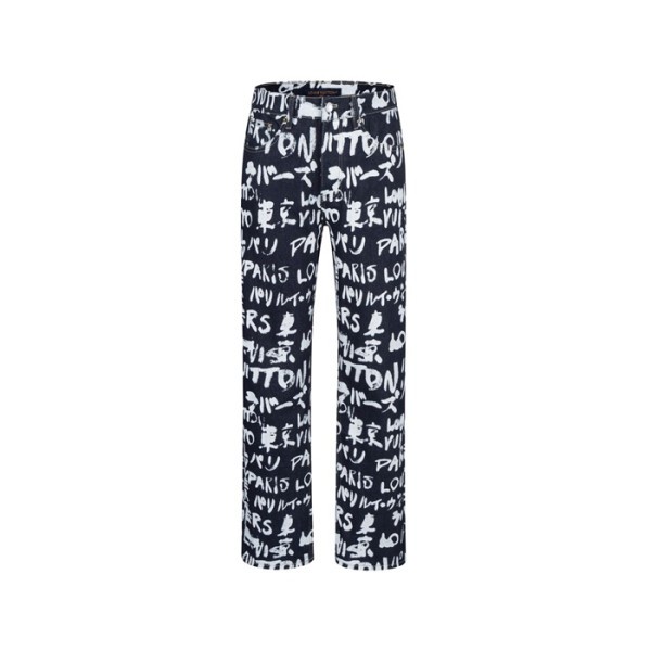 루이비통 남성 트렌디 청바지 - Louis vuitton Mens Trendy Jeans - lvc8233x
