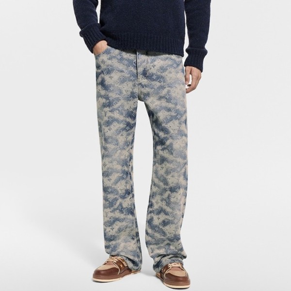 루이비통 남성 트렌디 청바지 - Louis vuitton Mens Trendy Jeans - lvc12894x
