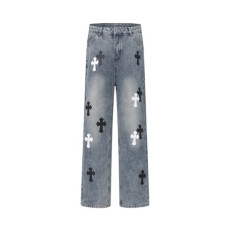 크롬하츠 남성 트렌디 청바지 - Chrom Hearts Mens Trendy Jeans - chc13392x