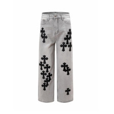 크롬하츠 남성 트렌디 청바지 - Chrom Hearts Mens Trendy Jeans - chc16198x