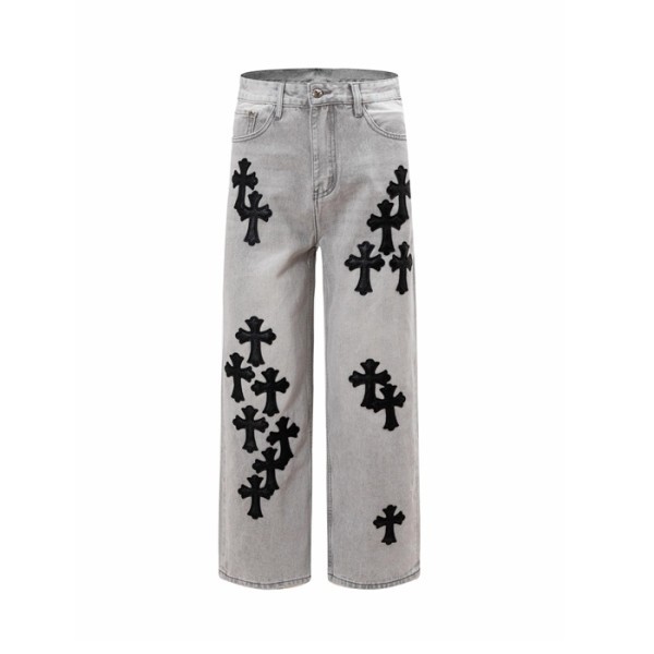 크롬하츠 남성 트렌디 청바지 - Chrom Hearts Mens Trendy Jeans - chc16198x
