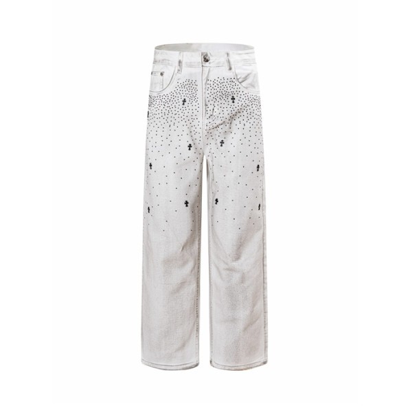 크롬하츠 남성 트렌디 청바지 - Chrom Hearts Mens Trendy Jeans - chc16201x