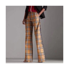 Burberry Womens Vintage Classic Cotton Pants - 버버리 여성 빈티지 클래식 코튼 팬츠 Bur02555x