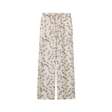 루이비통 여성 프린트 실크 트윌 팬츠- Louis vuitton Womens Printed Silk Twill Pants - lvc14296x