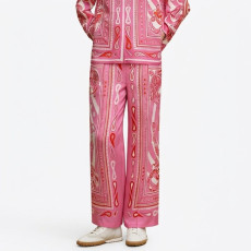 에르메스 여성 캔디 리브리스 실크 팬츠 - Hermes Womens Candy Libris Silk Trousers - hec14554x
