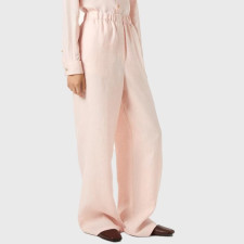 로로피아나 여성 와이드 레그 린넨 팬츠 - Loro Piana Womens Wide Leg Linen Trousers - lpc15582x