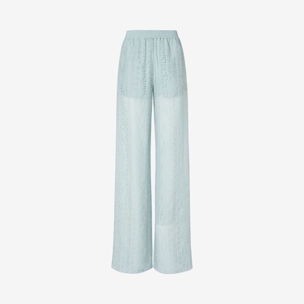 펜디 여성 FF 번아웃 팬츠 - Fendi Womens FF Burnout Trousers - fec15877x