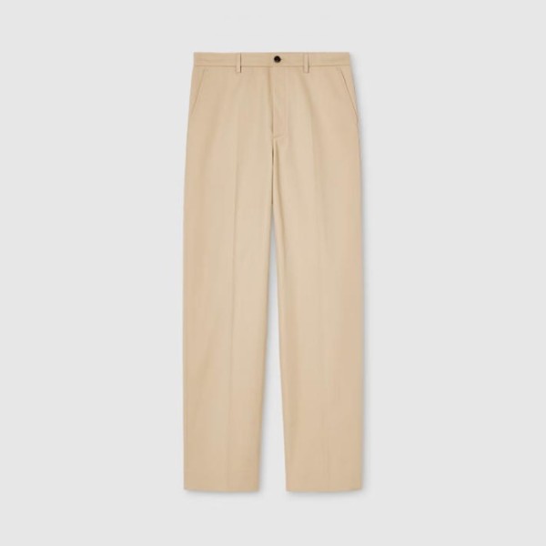 구찌 남성 자수 트윌 팬츠 - Gucci Mens Embroidery Twill Pants - guc14373x