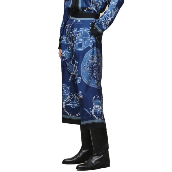 에르메스 여성 프린트 파자마 - Hermes Womens \"Ex-Libris à Main Levée\" Printed Pajama - hec15980x