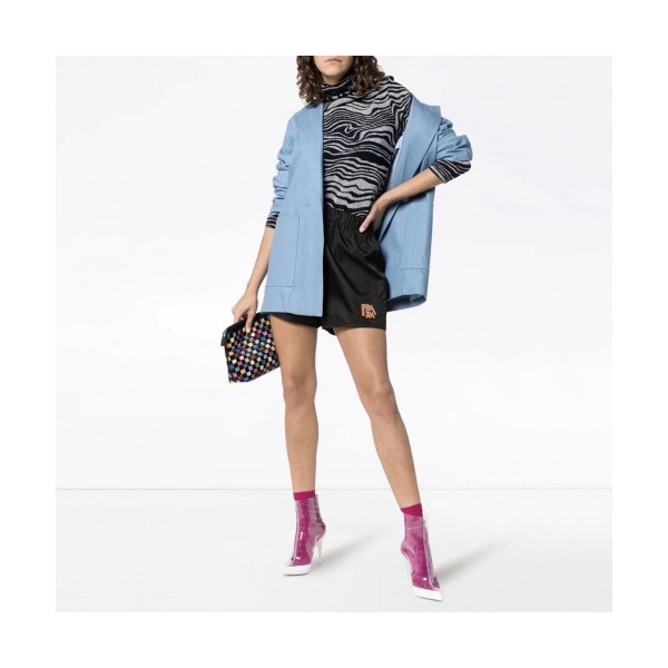 Prada Womens Patch Logo Half Pants - 프라다 여성 패치 로고 반바지 - pra569x