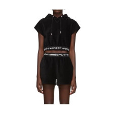 알렉산더왕]Alexander wang 2020 Womens Logo Velvet Short Pants - 알렉산더왕 2020 여성 로고 벨벳 반바지 Ale0063x.Size(s - l).블랙