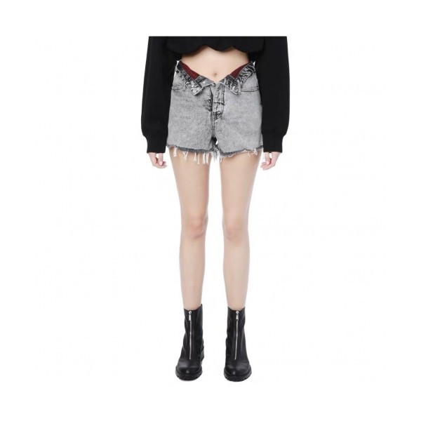 알렉산더왕]Alexander wang 2020 Womens Modern Denim Short Trousers - 알렉산더왕 2020 여성 모던 데님 반바지 Ale0073x.Size(25 - 29).그레이