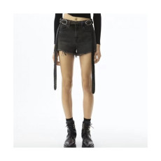 알렉산더왕]Alexander wang 2020 Womens Modern Denim Short Trousers - 알렉산더왕 2020 여성 모던 데님 반바지 Ale0105x.Size(25 - 28).블랙