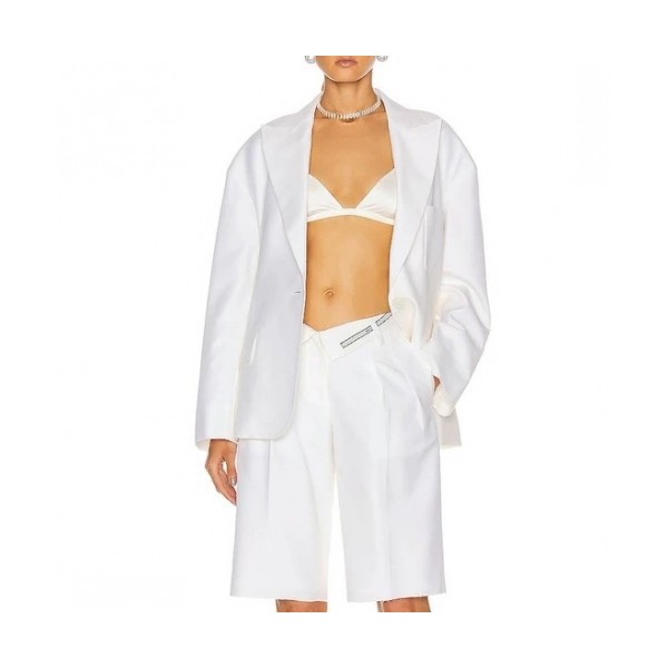 알렉산더왕]Alexander wang 2020 Womens Modern Cotton  Half-pants - 알렉산더왕 2020 여성 모던 코튼 반바지 Ale0120x.Size(s - l).화이트