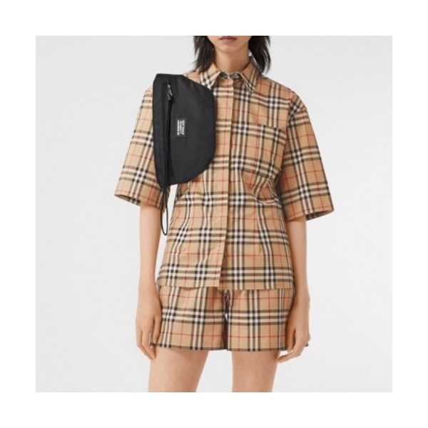 버버리]Burberry 2020 Womens Vintage Basic Cotton Short Sleeved Tshirts&Half-pants - 버버리 2020 여성 빈티지 베이직 코튼 반팔 셔츠&반바지 Bur02800x.Size(s - xl).카멜