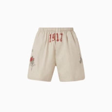 발렌시아가 남성 타투 와이드핏 반바지 - Balenciaga Mens Tattoo Wide Fit Shorts - bac15173x