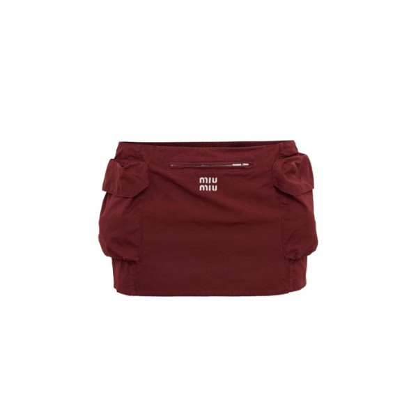 미우미우 여성 포켓 미니 스커트 - Miumiu Womens Pocket Mini Skirt - mic14069x
