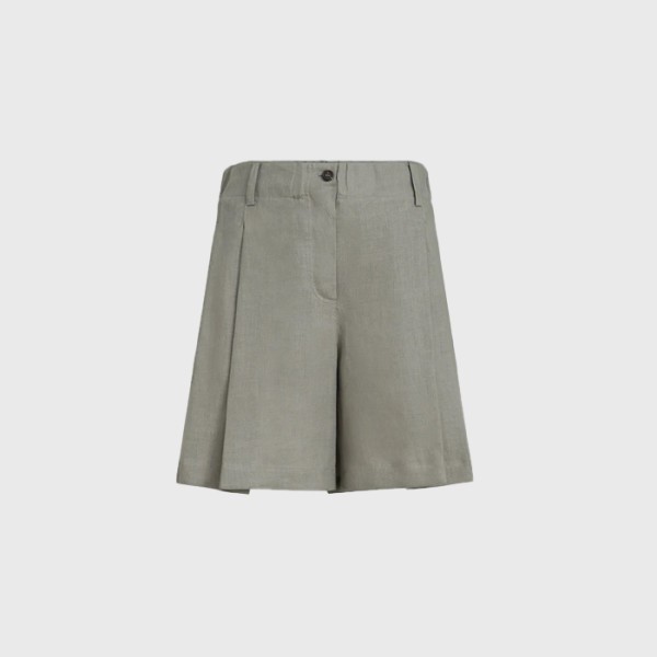 브루넬로쿠치넬리 여성 플리츠 쇼츠 - Brunello Cucinelli Womens Pleated Shorts - brc15628x