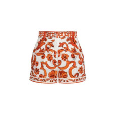 돌체앤가바나 여성 마졸리카 프린트 쇼츠 - Dolce&Gabbana Womens Majolica Print Shorts - doc16027x