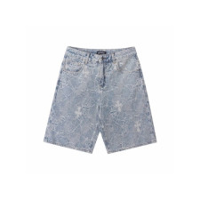 크롬하츠 남성 데님 쇼츠 - Chrom Hearts Mens Denim Shorts - chc15505x