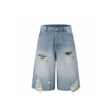 아크네 남성 루즈핏 쇼츠 - Acne Studios Mens Loose Fit Denim Shorts - anc15713x