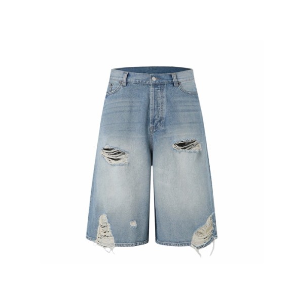 아크네 남성 루즈핏 쇼츠 - Acne Studios Mens Loose Fit Denim Shorts - anc15713x