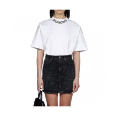 Balenciaga  Womens Logo Cotton Skirts Black - 발렌시아가 2021 여성 로고 코튼 스커트 Bal01068x Size(s - l) 블랙