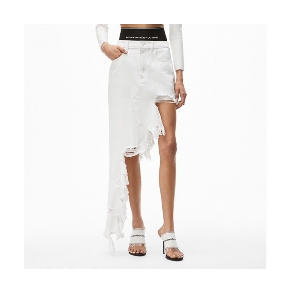 Alexander wang  Womens Modern Denim Shirts Whjte - 알렉산더왕 2021 여성 모던 데님 스커트 Ale0178x Size(25 - 30) 화이트