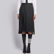 톰브라운 여성 차콜 스커트 - Thom Browne Womens Charcoal Skirts - thc1203x