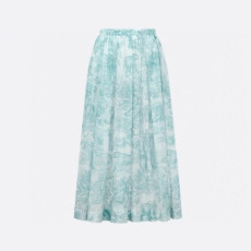 디올 여성 디올리비에라 플레어 미디 스커트 - Dior Womens Dioriviera Flared Midi Skirt - dic7601x