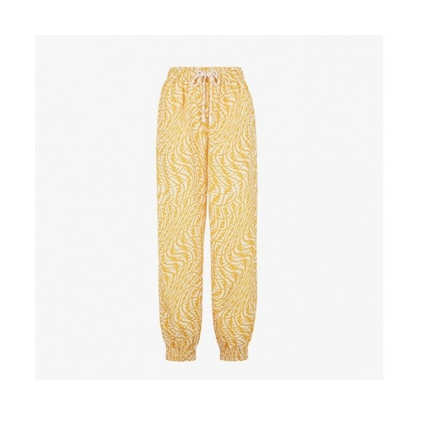 Fendi  Womens Casual Initial Logo Casual Training Pants Yellow - 펜디 2021 여성 캐쥬얼 이니셜 로고 캐쥬얼 트레이닝 팬츠 Fen01008x Size(s - l) 옐로우