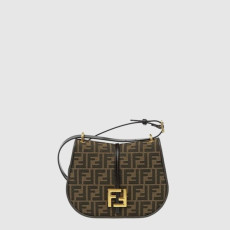 펜디 여성 커몬 FF 자카드 미디엄 숄더백 - Fendi Womens Cmon FF Jacquard Medium Shoulder Bag - feb16111x