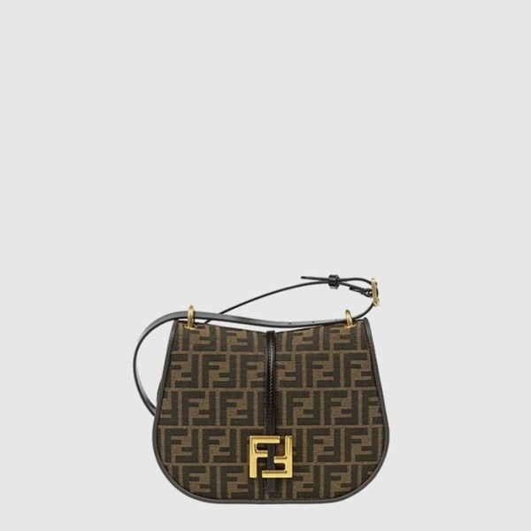 펜디 여성 커몬 FF 자카드 미디엄 숄더백 - Fendi Womens Cmon FF Jacquard Medium Shoulder Bag - feb16111x