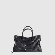 발렌시아가 남/녀 르 시티 백 미디엄 - Balenciaga Unisex Le City Bag Medium - bab16053x