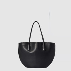 더 로우 여성 알제르 가죽 토트백 - The Row Womens Alger Leather Tote Bag - thb16152x