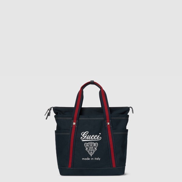 구찌 남성 프린트 캔버스 라지 토트백 - Gucci Mens Printed Canvas Large Tote Bag - gub10178x