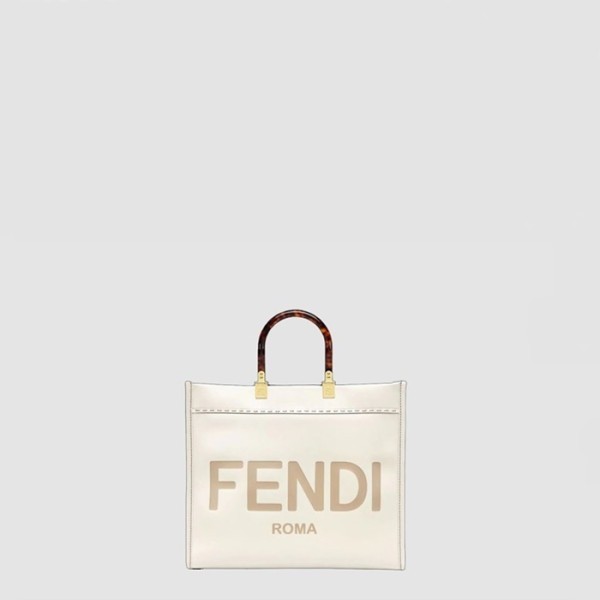 펜디 남/녀 선샤인 미디엄 가죽 쇼퍼 - Fendi Unisex Sunshine Medium Tote Bag - feb10716x